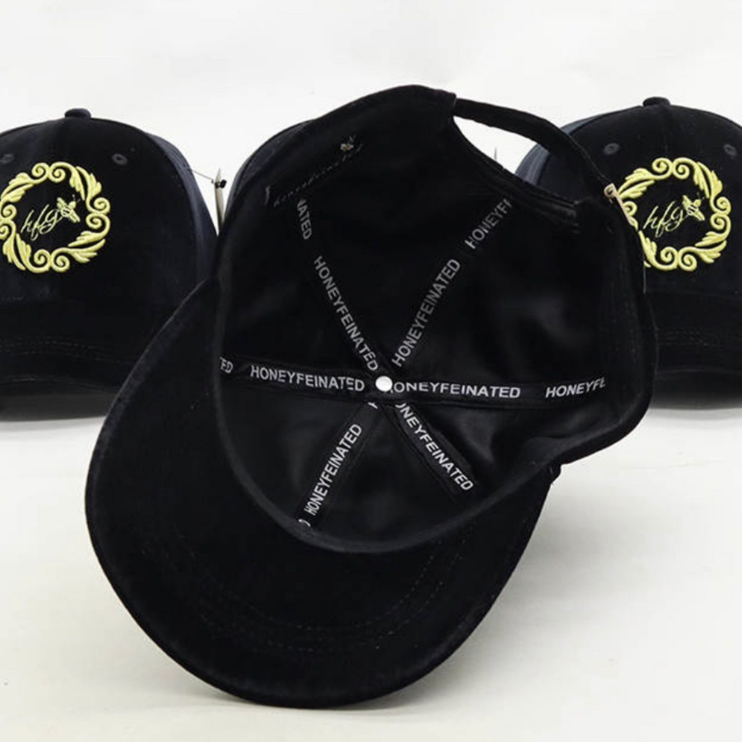 Velvet Buzz Baseball Hat (Black)