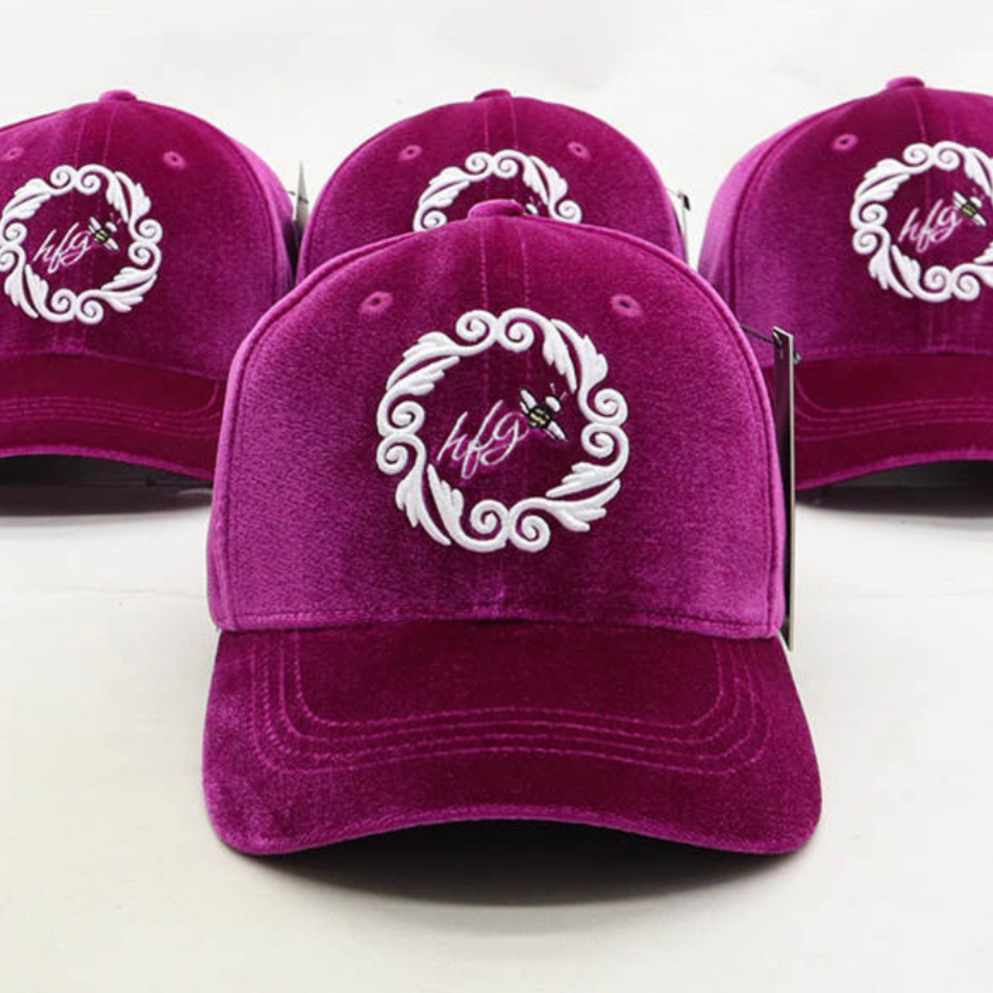 Velvet Buzz Baseball Hat (Magenta)