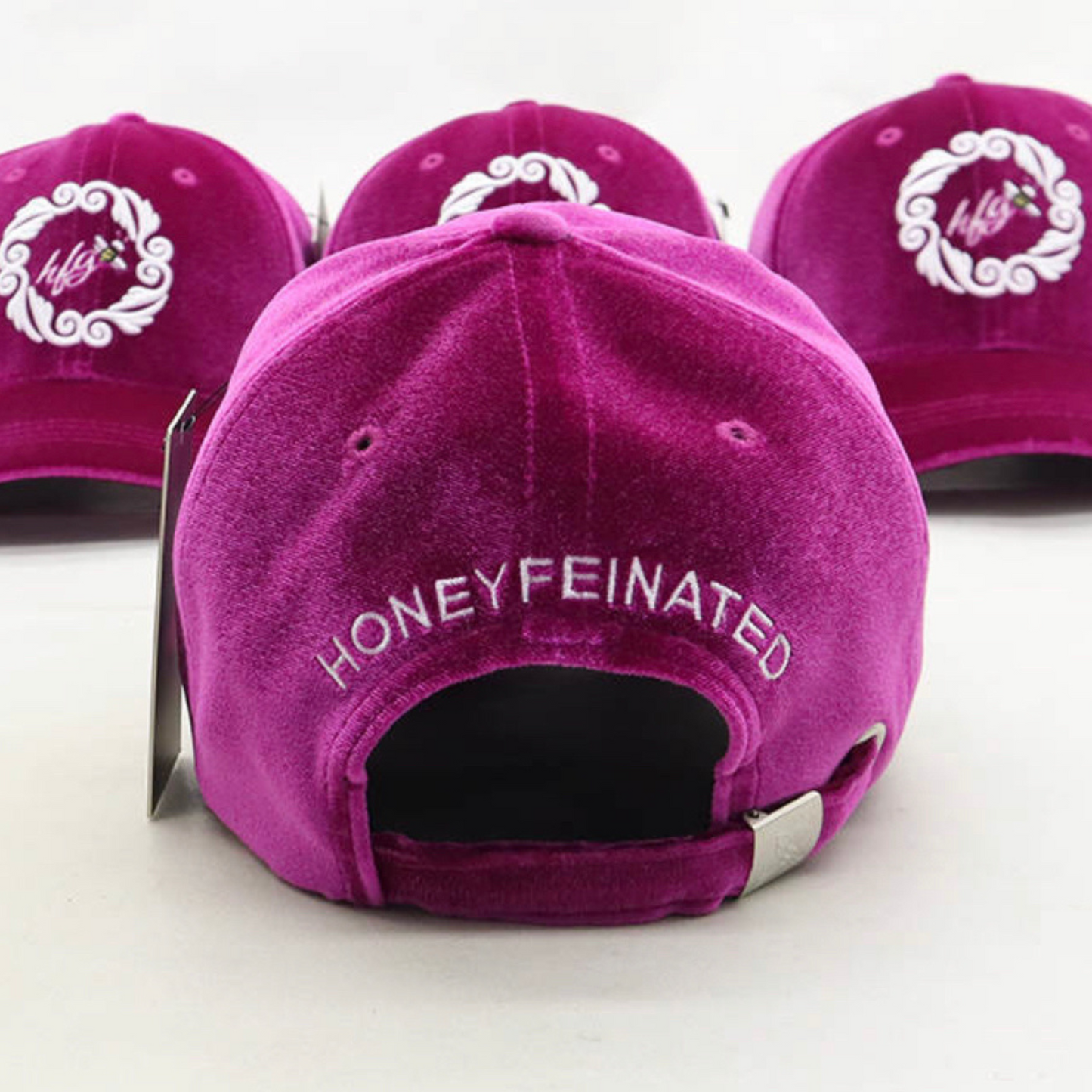 Velvet Buzz Baseball Hat (Magenta)