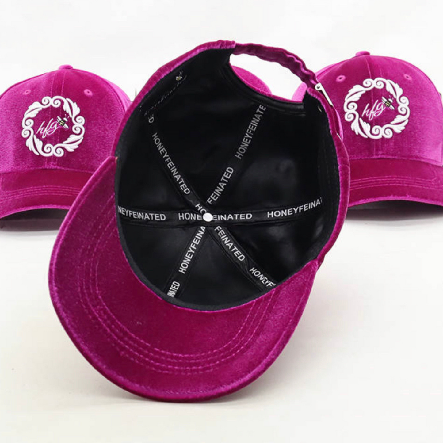 Velvet Buzz Baseball Hat (Magenta)