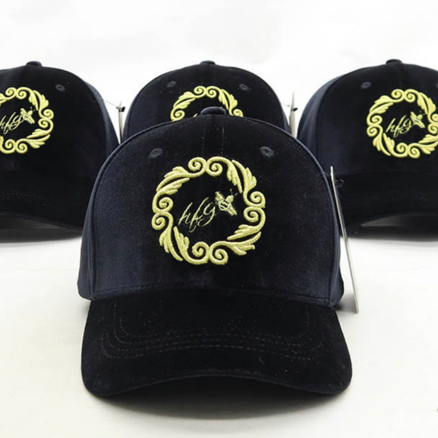 Velvet Buzz Baseball Hat (Black)