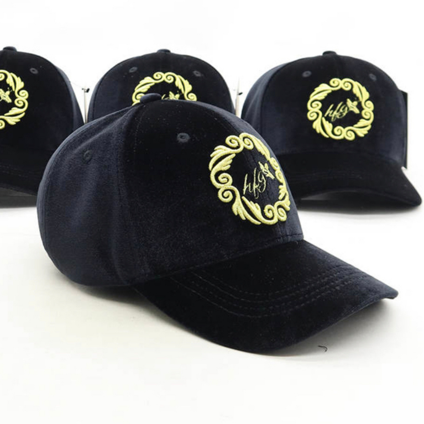 Velvet Buzz Baseball Hat (Black)