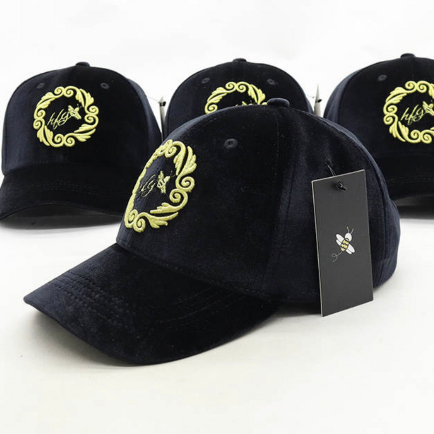 Velvet Buzz Baseball Hat (Black)