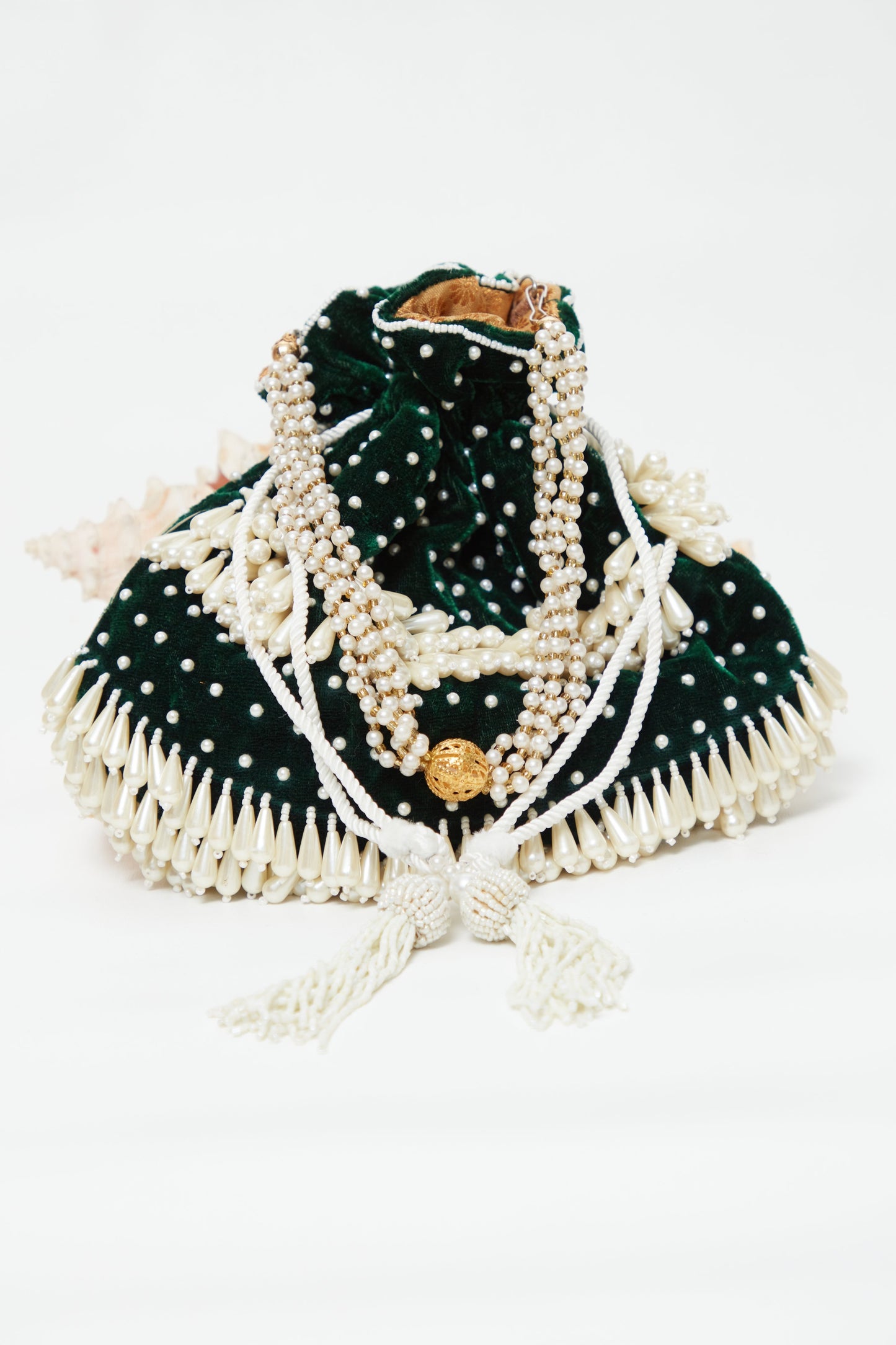 The Empress Potli (Divine Bottle Green)