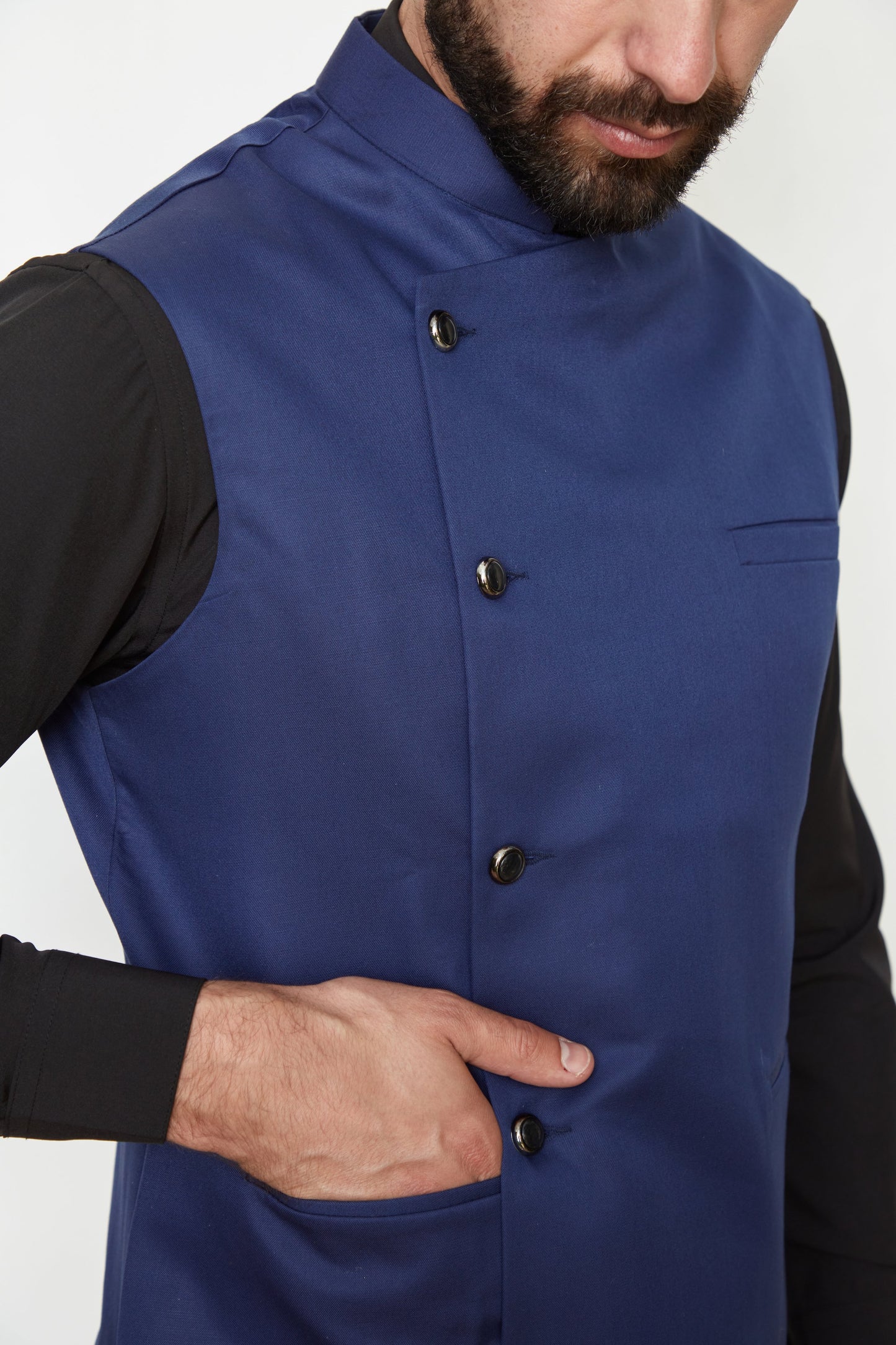 Off-Center Formal Jacket Vest