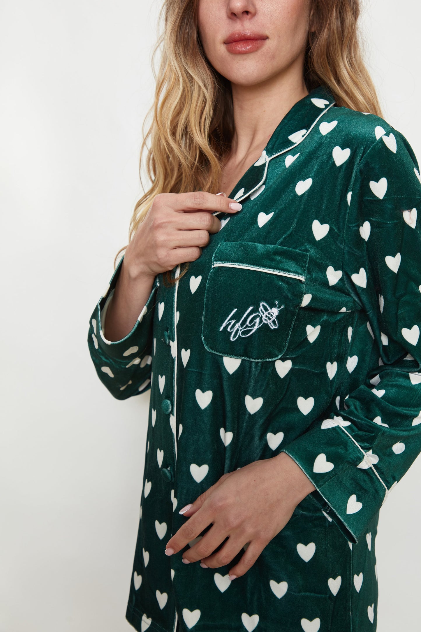 Heart of Velvet Pajama Set