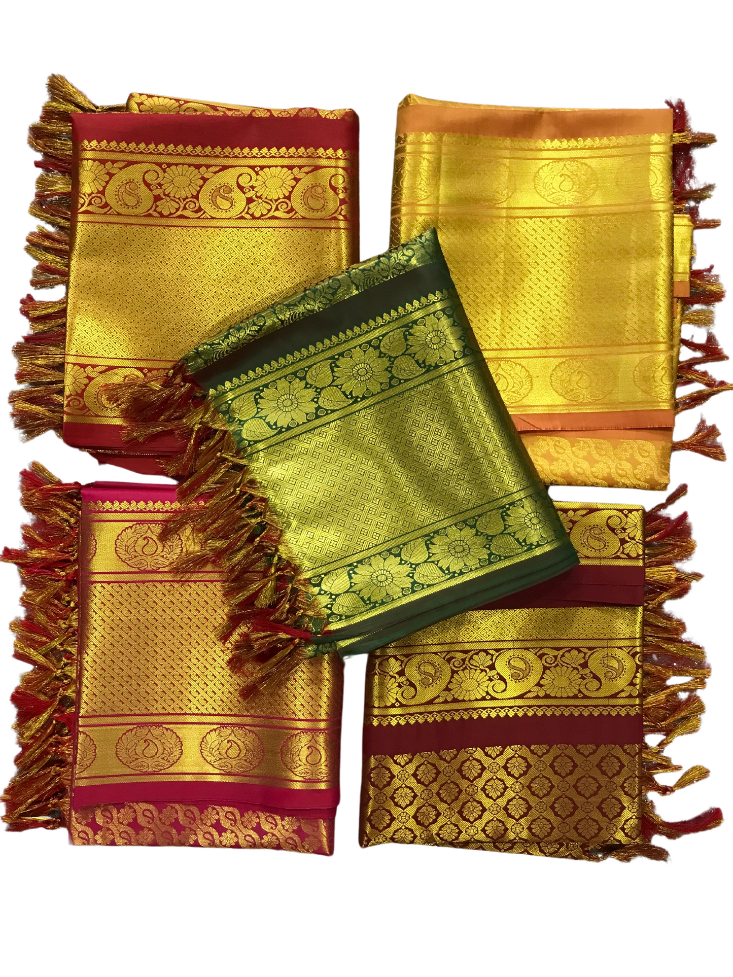 Heart of Gold Brocade Silk Stole
