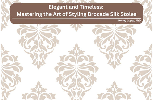 Elegant and Timeless: Mastering the Art of Styling Brocade Silk Stoles