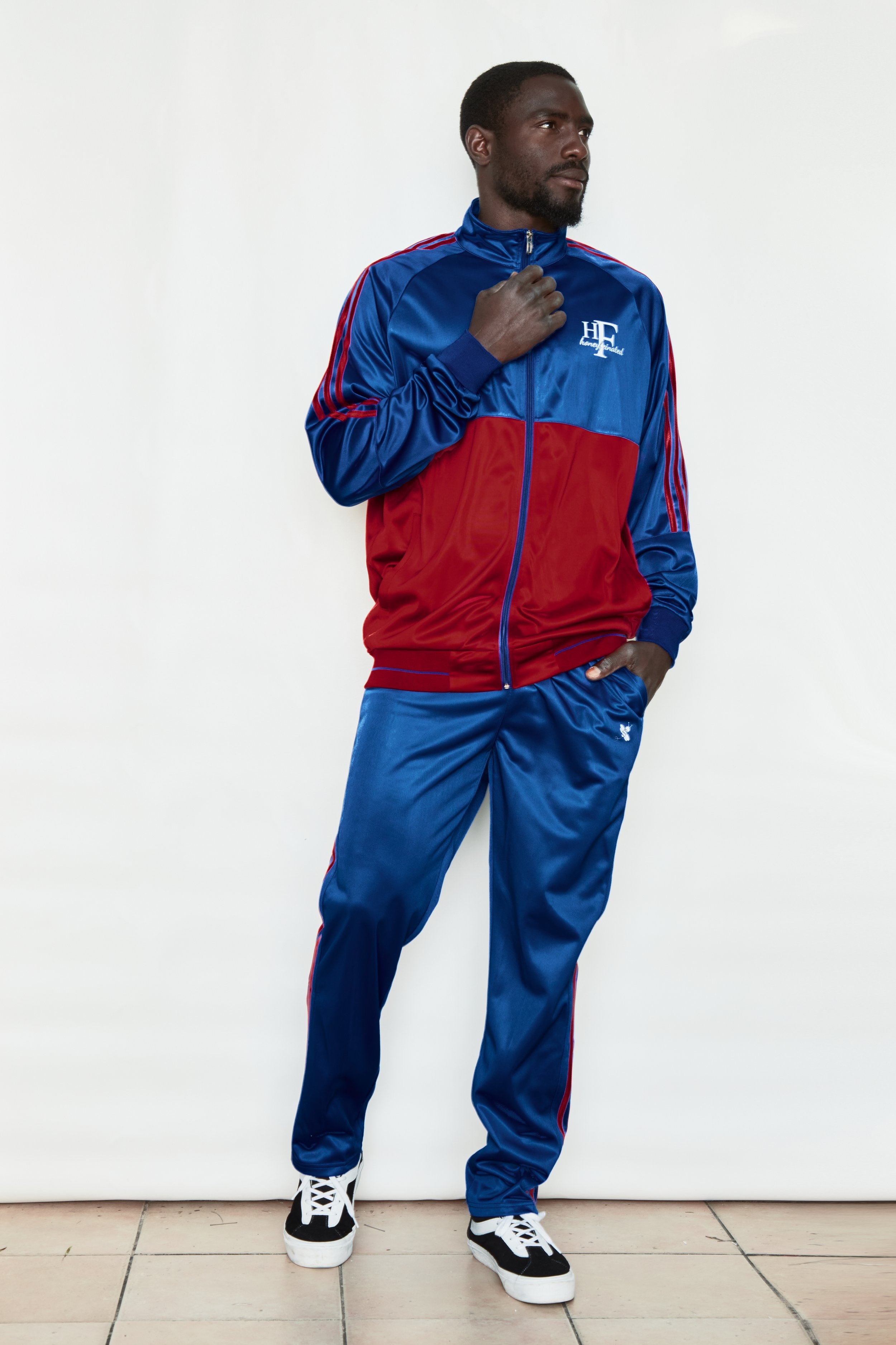 Red White Blue Tracksuit Set Honeyfeinated