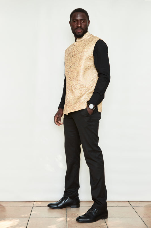 Gentleman’s Brocade Silk Formal Jacket Vest
