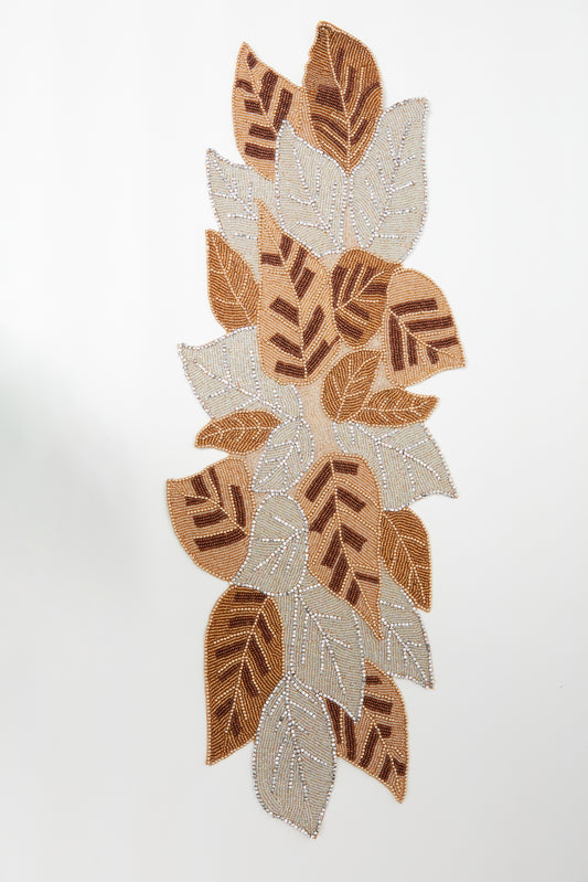 Indian Forest Beaded Table Runner