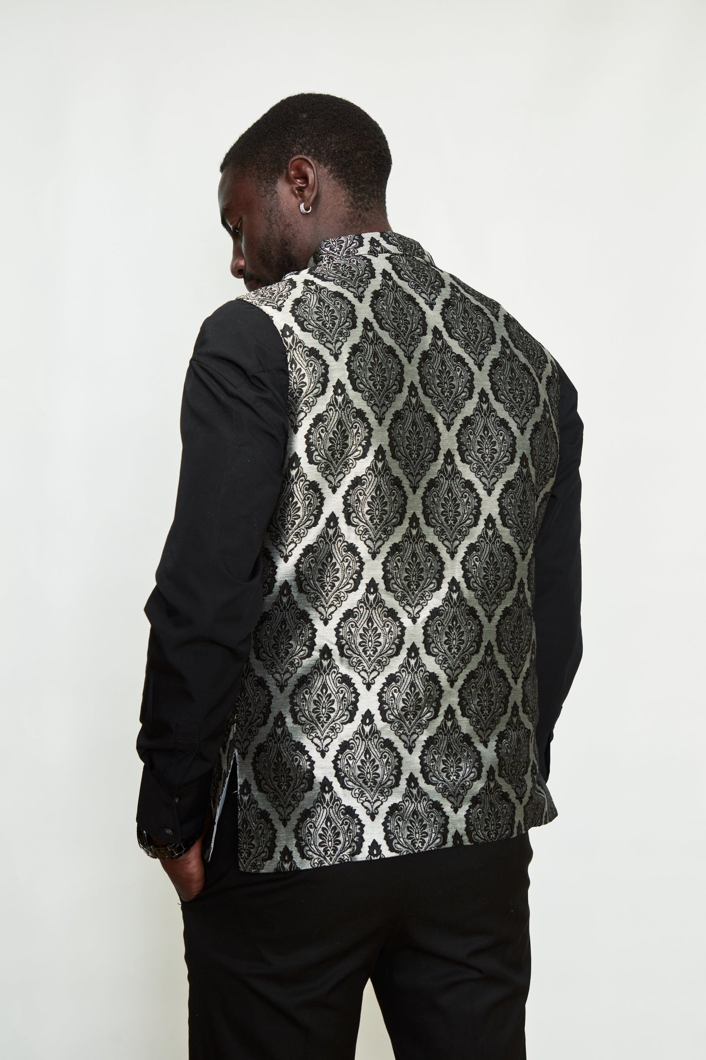 Imperial Brocade Silk Formal Jacket Vest